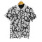 ガッチャ GATCHA GOLF DRY メッシュ ビッグ 総柄 ポロ ゴルフウェア メンズ JPN:M